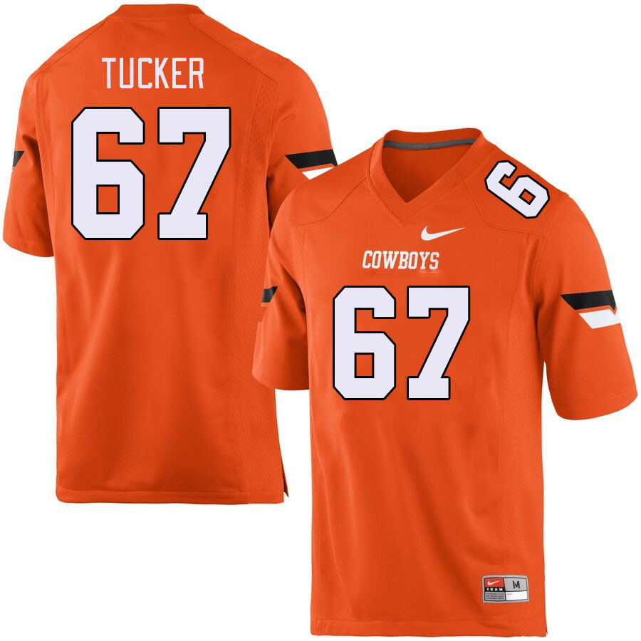 Men #67 Jaelen Tucker Oklahoma State Cowboys College Football Jerseys Stitched-Orange - Click Image to Close